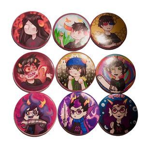 Homestuck Trolls Button Set Merch Lot